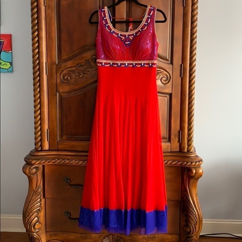 Indian Salwaar Kameez- Anarkali style 4 piece set.